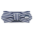 Creative Knitwear Connecticut Huskies Infant Girls Navy/White Striped Hair Knot Headband Embroidered Logo - Size Newborn - 4T