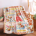 Personalized Custom Corgi Dog Blanket Gifts for Kids Boys Girls with Name - Customized Corgi Dog Super Soft Lightweight Flannel Sheets Decor for Crib Nap Couch - 60"x80" for Adult