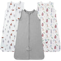 TotAha Sleep Sack 12-18-24 Months 3 Pack, Buttery Soft, Safe Wearable Blanket Baby Sleeping Bag for Baby with 2-way Zipper, 0.5 TOG