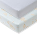 Burt's Bees Baby Essential Organic Cotton Fitted Crib Sheet, Breathable for Boy Girl Standard Crib & Toddler Mattresses