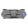 Creative Knitwear Air Force Falcons Infant Girls Black/White Striped Hair Knot Headband Embroidered Logo - Size Newborn - 4T