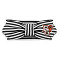 Creative Knitwear Bowling Green Infant Girls Black/White Striped Hair Knot Headband Embroidered Logo - Size Newborn - 4T