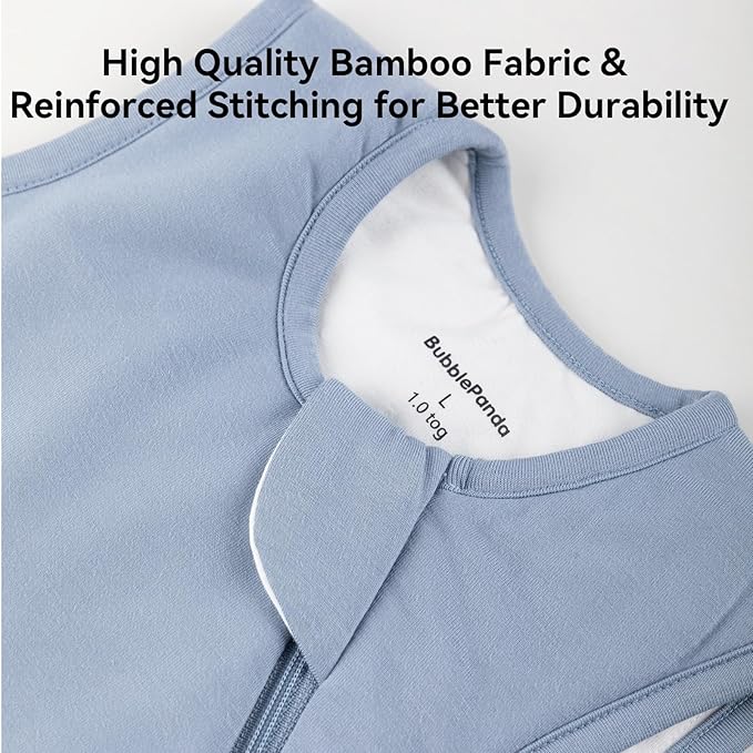 Rayon Made from Bamboo Sleep Sack 12-18 Months 1.0 Tog Ultra Soft Baby Wearable Blanket Toddler Sleeping Sack for Babies Unisex Girl Boy 2-Way Zipper Baby Sleeping Bag Baby Pajamas Sleeper