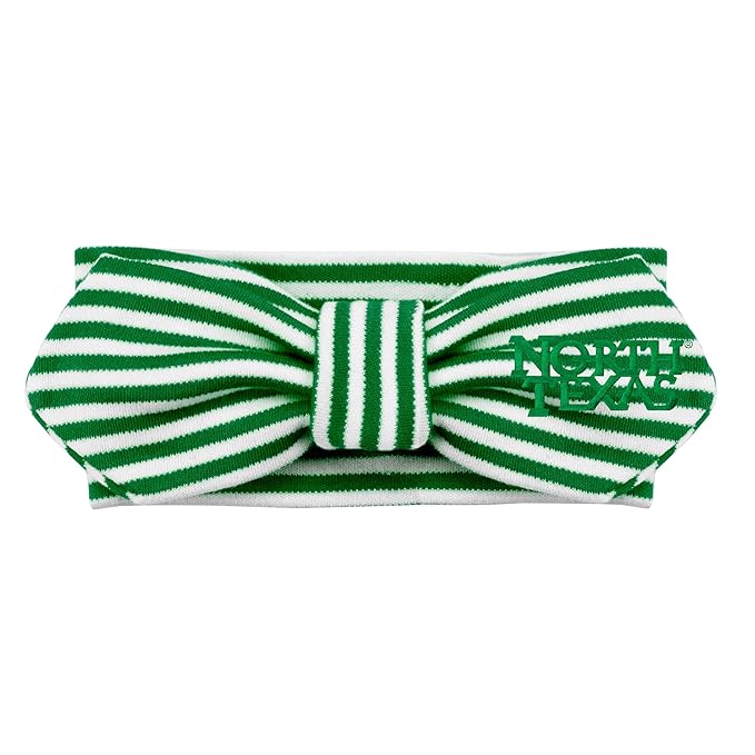 Creative Knitwear University of North Texas Striped Hair Knot