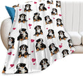 Bernese Mountain Dog Blanket Bernese Mountain Dog Gifts and Decor Cute Dog Throw Blanket Dog Blanket for Girls Women Kids Adults Soft Warm Cozy Fleece Blanket for Couch Sofa Bed 60"x50"
