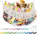 Stuffed Animal Hammock - Extra Large 63'' Long, Stuffed Animal Storage, stuffed animal Holder net, Toy Hammock Large, Toy Storage Hanging Organizer - Cream White