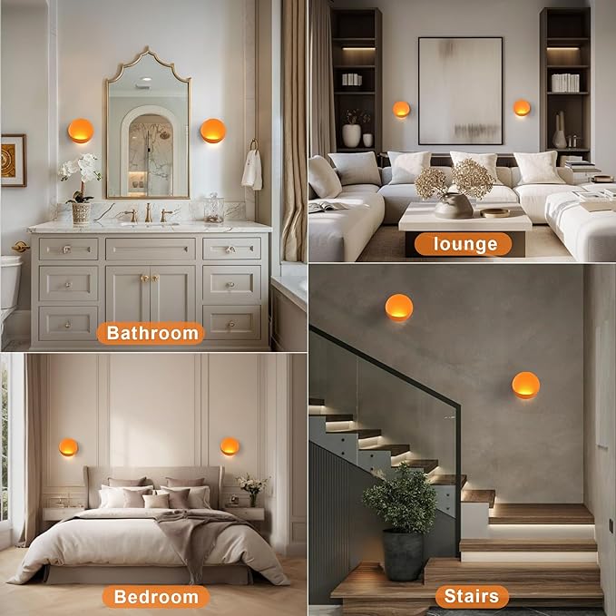 Hyunbae 8'' LED Outdoor Wall Light, 3000K Modern Wall Sconce LED Dimmable Wall Lamp Hardwired Up and Down Wall Mount Light for House Front Door Porch Garage Patio Bedroom Hallway Light Fixture