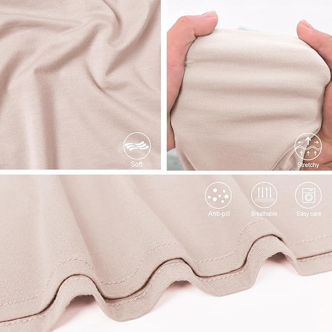 Newborn Swaddle Blanket with Hat Set Baby Swaddle Set Hospital Receiving Blankets for Girls Boys(Neutral,35"*35")