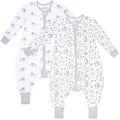 Mama Cheetah Toddler Sleep Sack with Feet, Long Sleeve 0.5 TOG Organic Cotton Baby Sleeping Bag with Legs, Wearable Blanket for Walkers w/ 2-Way Zipper, Toddler Blanket for Girls & Boys 2T