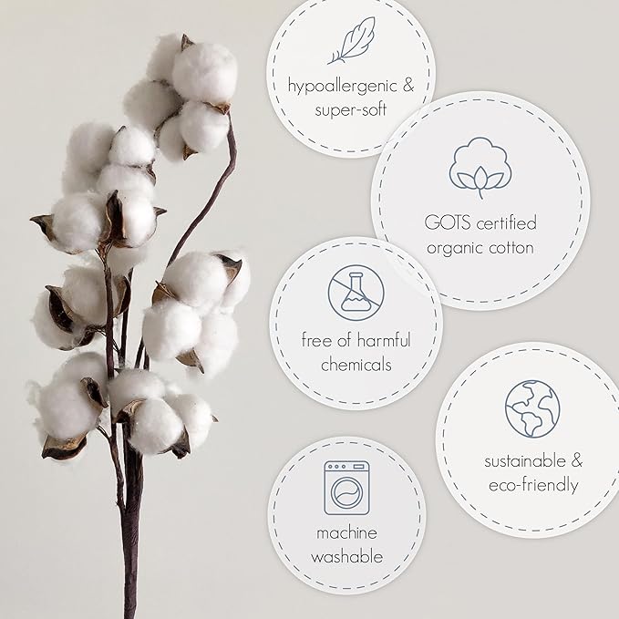 Ecolino Organic Cotton Baby Sleep Sack - 2-Way Zipper Baby Wearable Blanket - Infant Sleeping Bag Sack - 6-18 Months - Cherry