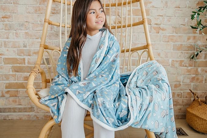 Copper Pearl Bridger Jumbo 3-Layer Quilt: Soft, Breathable Baby Blanket for Toddlers & Newborns | Cozy, Premium Polyester/Rayon | 46x46