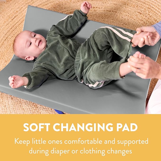 Contoured Changing Pad, Baby Essentials, Grey/Light Grey