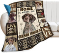 German Shorthaired Pointer Gifts & Decor: Cute Dog Throw Blanket - Soft, Warm, Cozy Fleece for Couch, Sofa, Bed - 60"x50"
