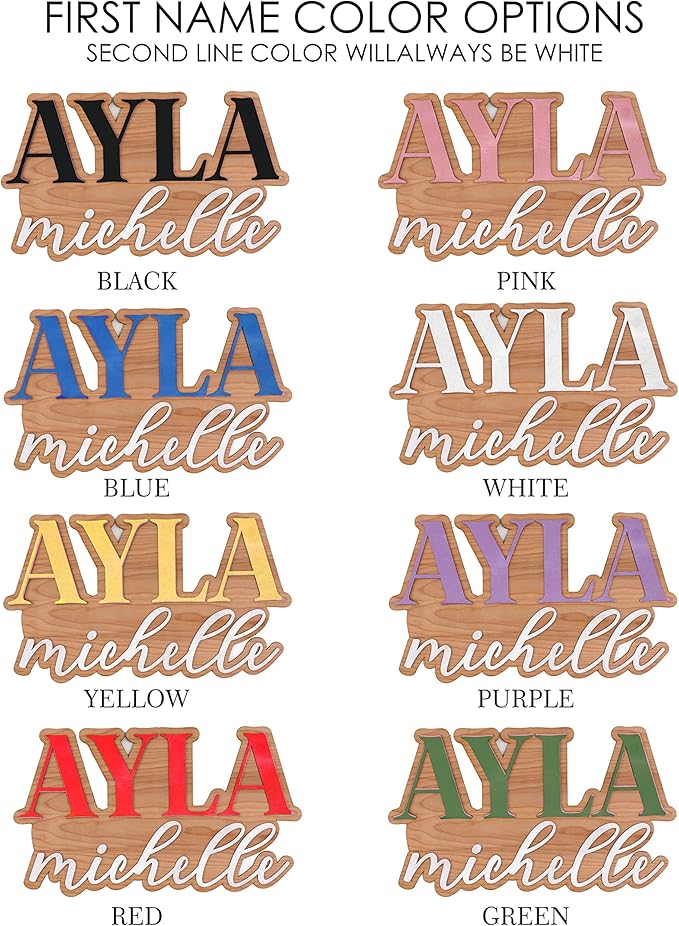 Large Wood Nursery Sign | Nursery name sign for Kids | Custom Wood Name Sign | 3D Wood Baby Name Sign (Yellow)