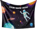 Personalized Astronaut Blanket for Kids | Cozy Space Themed Throw Blanket | Custom Baby Blanket | Soft Warm Blanket | Kids Birthday Gift | Blanket for Boys and Girls (Space V3, Sherpa - 60x80)