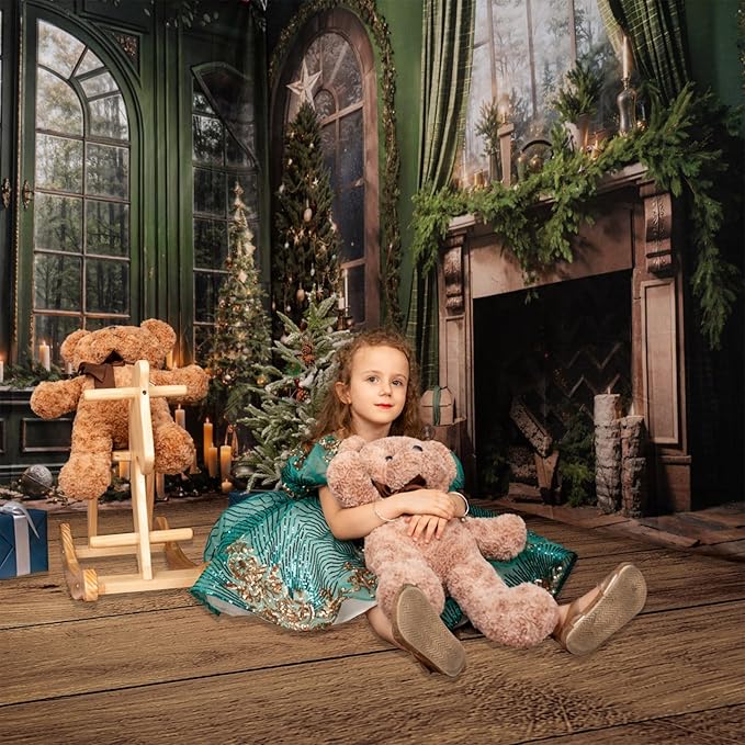 Kate Photography Floor Mats Brown Wooden Backdropn Wall Rubber Floor Mat Newborn Photography Props for Professional Photographers Studio 5x4ft