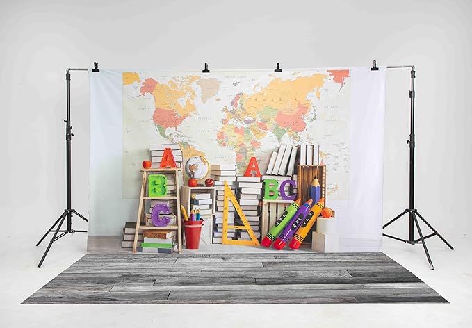 Kate Photography Foor Mats Grey Retro Wood Printed Floor Mats Rubber Floor Mat Newborn Photography Drops Photo Studio Props 5x4ft