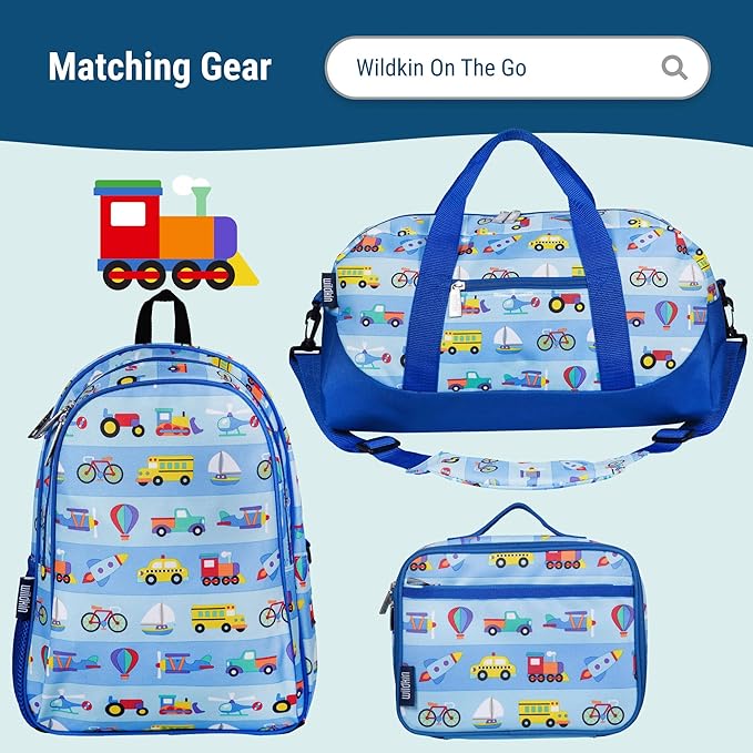 Wildkin Kids Microfiber Nap Mat – Soft Sleep Mat with Pillow, Ideal for School & Travel - On The Go