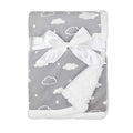 American Baby Company Heavenly Soft Chenille Sherpa Receiving Blanket, 3D Gray, 30" x 35", Warm and Cozy for Boys and Girls, Ideal for Baby Carrier, Stroller, and Travel