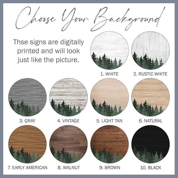 Chico Creek Signs Custom Nursery Sign, Woodland Theme Nursery Name Sign for Nursery Decor, Wall Art for Kids Room, Nursery Decor For Boys Room, Baby Shower Gifts, Newborn Gift (18""), Green
