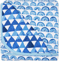 Little Sleepies Cloud Blanket, Soft Viscose from Bamboo Toddler & Baby Blanket for Boys & Girls, Lightweight, Perfect for Hot Sleepers, 50" x 50", Large (Blue Rainbows)