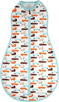 Woombie Original Baby Swaddling Blanket - Soothing, Cotton Baby Swaddle with Zipper - Wearable Newborn Blanket, Boys & Toys, 14-19 lbs