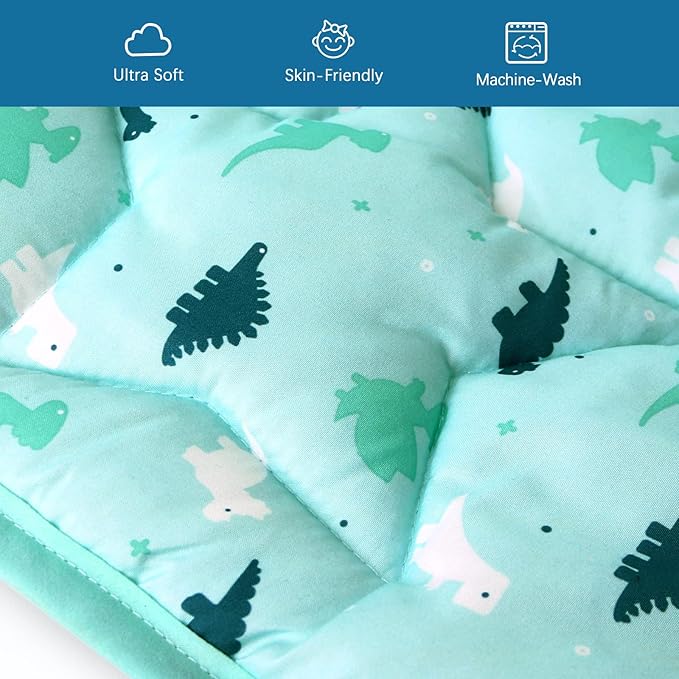 SPRINGSPIRIT Baby Play Mat for 71'' x 59'' Playpen, Large & Thick Baby Mat for Floor, Playmat for Babies and Toddlers, Non Slip Crawling Mat for Playpen, Easy Clean Foam Play Mat, Dinosaur