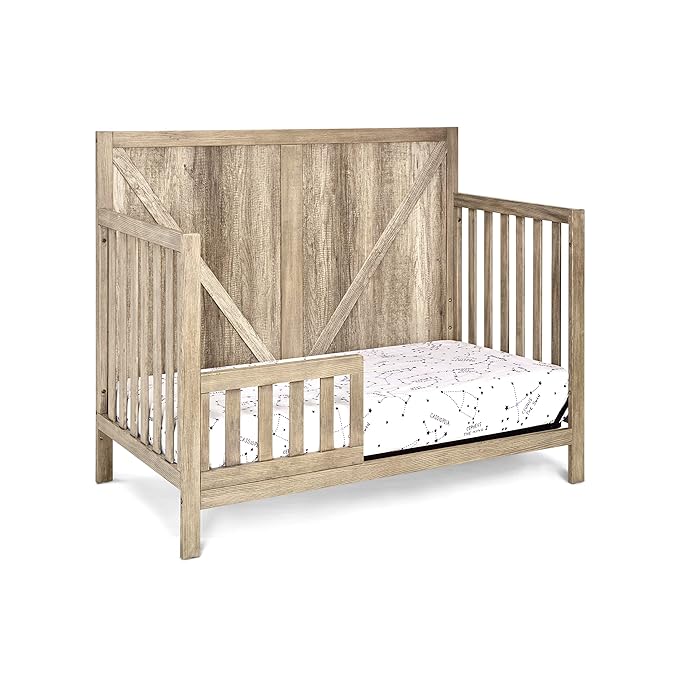 Suite Bebe Barnside 4-in-1 Convertible Baby Crib in Vintage Chestnut