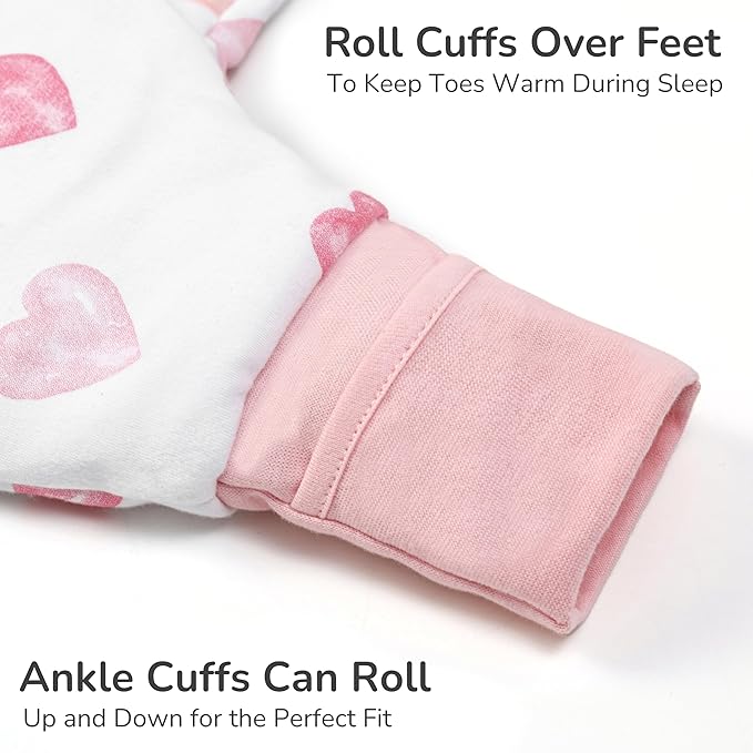 Mama Cheetah Toddler Sleep Sack with Feet 2T, 1.0 TOG Organic Cotton Baby Wearable Blankets with Legs, Baby Sleeping Bag for Walkers, Early Walker M