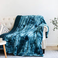 NEWCOSPLAY Super Soft Faux Fur Blanket Twin Size Dark Blue Sherpa Fuzzy Plush Warm Blanket for Sofa Bed (Dark Blue, Twin(60"x80"))