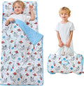 Toddler Nap Mat with Pillow and Blanket, Extra Large Rolled Napping Mats,Slumber Bags for Boys Girls,Kids Sleeping Bag for Daycare, Preschool Travel Camping