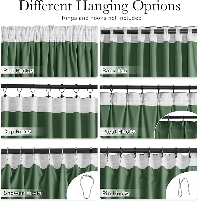 StangH Emerald Green Velvet Curtains Room Darkening Soft Drapes with Back Tab for Bedroom Living Room Home Theater Thermal Insulated Window Treatment Energy Efficient, 52x108 Inch, 2 Panels