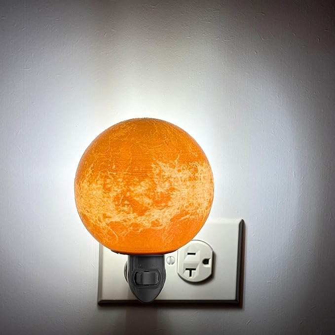 Moon Night Lights | Night Lamp LED Light | 3D Solar System NightLight, Planet Home Décor, Space Nursery, Kids Room, Space Gift, Birthday Gifts, Bedroom Decorations (Venus, 6 Inch)