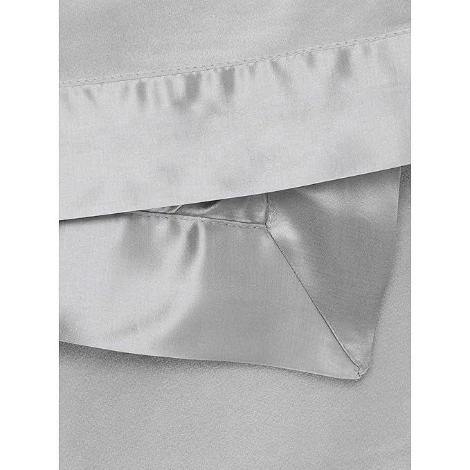 Little Giraffe Baby Blanket - Velvet Soft Blanket with Satin Trim - Baby Stroller Blanket - Newborn Baby Essentials & Baby Gifts - 29x35" - Silver