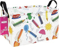 Rectangular Storage Basket Fabric Organizer Bin for Toys,Books,Clothes,Gifts,Pets-Perfect for Home,Office,Nursery,Dorm,Shelf(Rec-colored pencil )