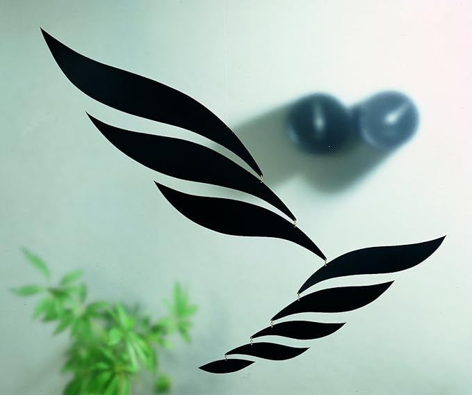 Medium Black Rhythm Hanging Mobile - 39 Inches - Aluminum - Handmade in Denmark by Flensted