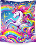 Unicorn Blankets - Kids Blanket Gifts for Girls - Flannel Soft Cute Throws for Room Decor, Couch,Bed - 60"x80"