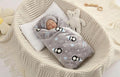 Flannel Baby Blanket Reversible Super Soft Blankets for Boys Girls Infant Newborn Sherpa Receiving Blankets for Crib Stroller Grey 30" x 40"