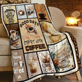 Coffee Blanket Vintage Drink Cup Throw Blankets Gifts for Girls Boys Kids Warm Soft Lightweight Flannel Coffee Bean Plush Throws Fleece Bedding Stuff for Men Women 80"x60"