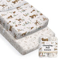 Baby Changing Pad Cover 2-Pack for Boys, Girls (Magic Forest) - Premium Fitted Sheets Baby Diaper Changing Table Cover - Buttery Soft Cotton Blend