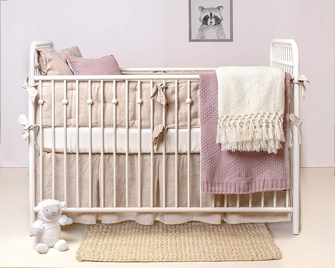 Crib Fitted Sheet by Pure Bamboo, Genuine 100% Organic Viscose Derived from Bamboo, Luxuriously Soft, Ultimate Cooling, Fits Standard Size Crib Mattress (Ivory)