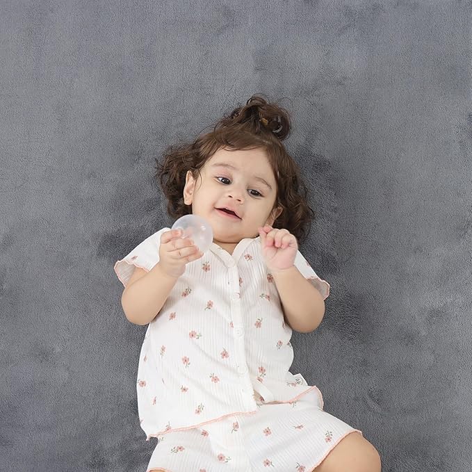 1.3" Thick Baby Floor Play Mat 50x74, Basic Padded Foam Mat for Tummy Time Crawling, Non Slip Cushioned for Babies Toddlers Infants Kids (Dark Grey)