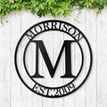 Custom Metal Signs Metal Name Sign Metal Wall Art Split Letter Monogram Wall Decor Metal Wall Art Last Name Sign Family Name Sign Personalized Wedding Gift Fire Pit Sign Outdoor Decor Cabin Sign