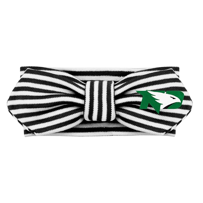 Creative Knitwear University of North Dakota Fighting Hawk Striped Hair Knot