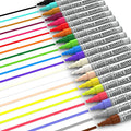 Kassa 20-Pack Liquid Chalk Markers | Includes 20 Colors with Reversible Bullet & Chisel Tips | Works on Chalkboards, Windows & Glass | Erasable & Dust-Free | Ideal for Use at Home & Office