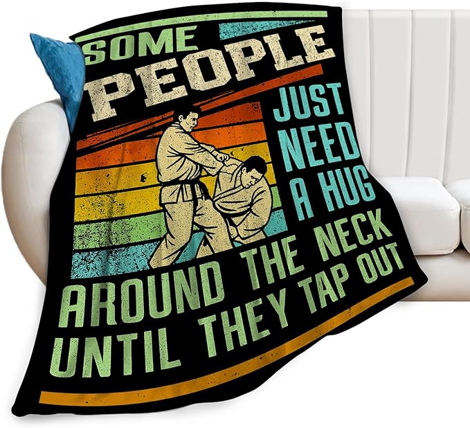 Wrestling Fleece Blanket Sports Wrestle Throw Blankets for Girls Boys Super Soft Warm Flannel Vintage Throws Gifts for Men Women Cozy Fuzzy Plush Stuffed Couch Bed Bedding Decor 80"x60"