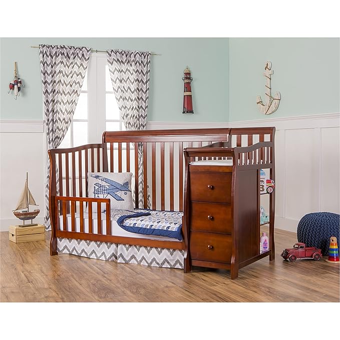 Dream On Me 5 in 1 Brody Convertible Crib with Changer