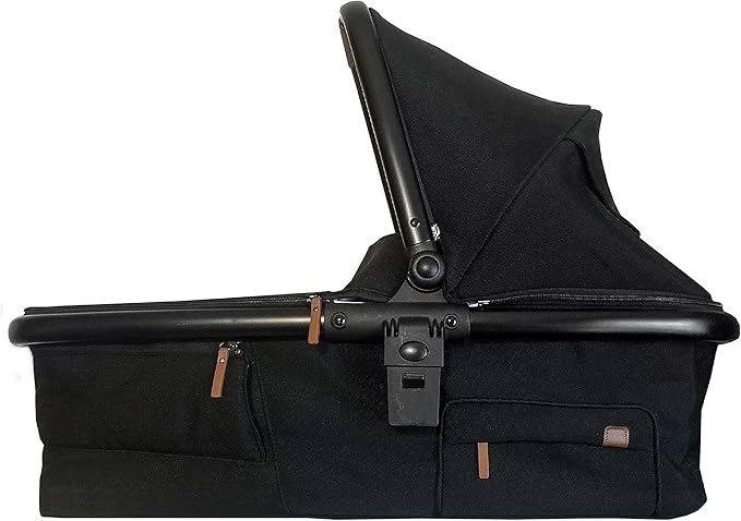 Venice Child Maverick Infant Bassinet for Single to Double Stroller (Not Included) with Cell Phone Side Pocket and Sun Guard Canopy, Eclipse