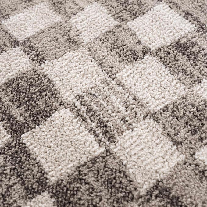 Hauteloom Benjy Living Room, Bedroom Area Rug - Farmhouse - Cream, Beige, Tan - 18" x 18"