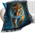 Tiger Blanket Tiger Throw Blankets for Couch Sofa Decor Soft Cozy Fleece Flannel Gifts for Men Women Adults Lover 50"x60"
